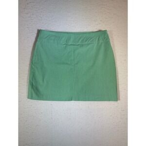 VERSONA Modern Women's Green Pinstripe Skort Size 8
